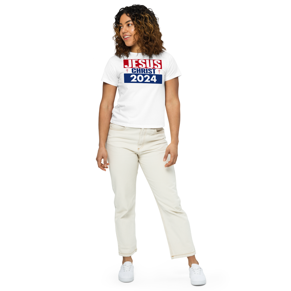 Women’s high-waisted t-shirt - Jesus Christ 2024