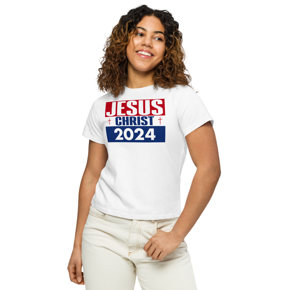 Women’s high-waisted t-shirt - Jesus Christ 2024