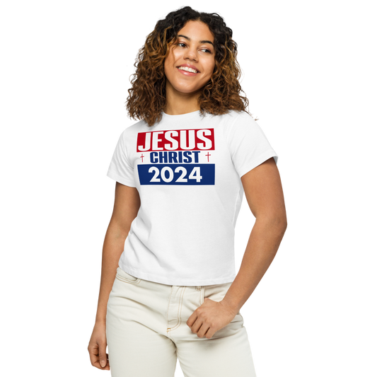 Women’s high-waisted t-shirt - Jesus Christ 2024