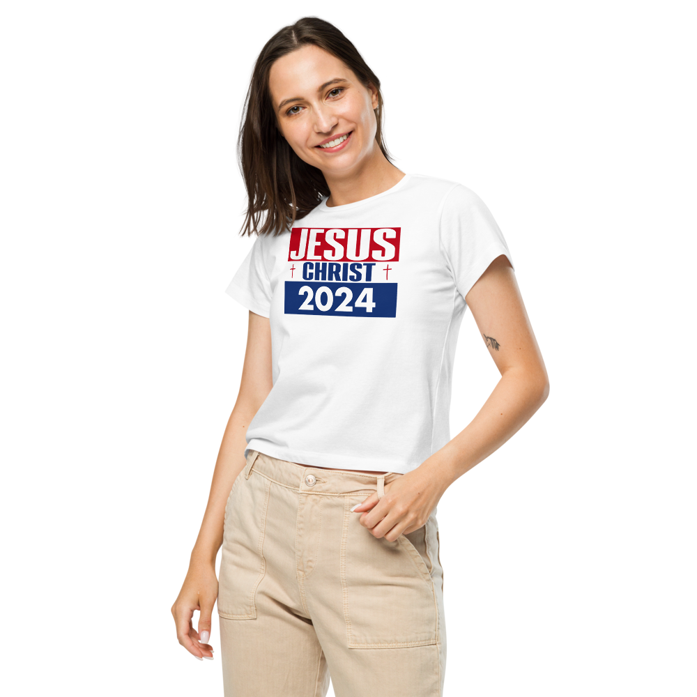 Women’s high-waisted t-shirt - Jesus Christ 2024