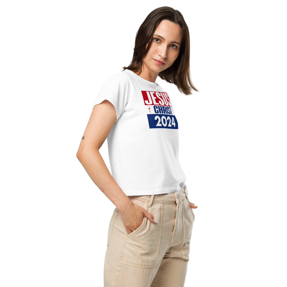 Women’s high-waisted t-shirt - Jesus Christ 2024