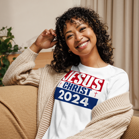 Women's Relaxed T-Shirt - Jesus Christ 2024